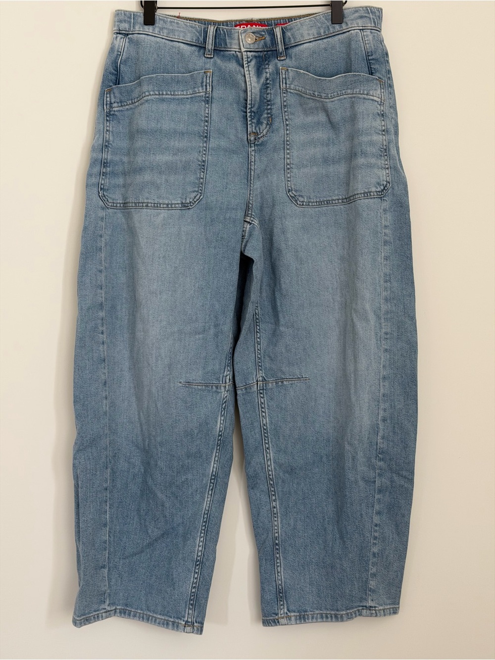 Spanx Size Large SPANXsupersmooth Authentic 360 Barrel Leg Jeans Comfort Stretch